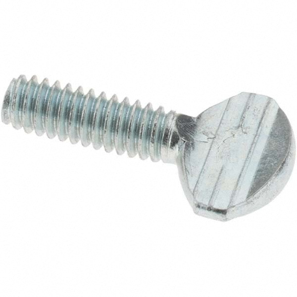 2 Steel Thumb Screw: 1/4-20, Oval Head