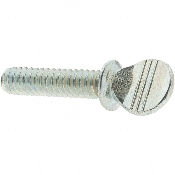 2 Steel Thumb Screw: #10-24, Oval Head