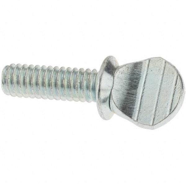 2 Steel Thumb Screw: #8-32, Oval Head
