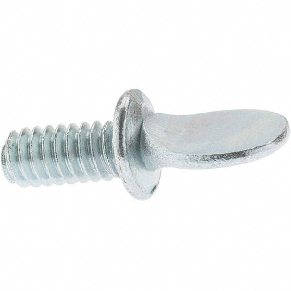 2 Steel Thumb Screw: 1/4-20, Oval Head