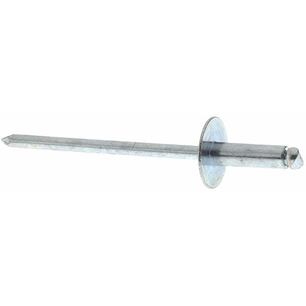 Value Collection - Open End Blind Rivet: Size 44, Large Flange Dome ...