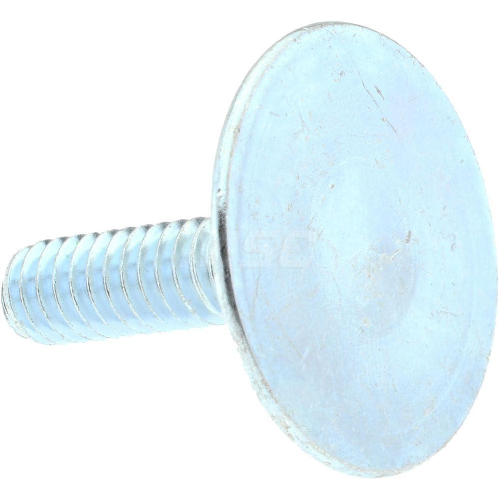 1/4-20, 1" OAL, 31/32" Head Diam, Steel Elevator Bolt