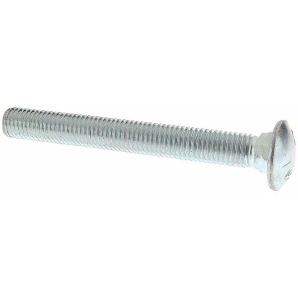 Carriage Bolt: 5/8-11, 5-1/2" Length Under Head, Square Neck