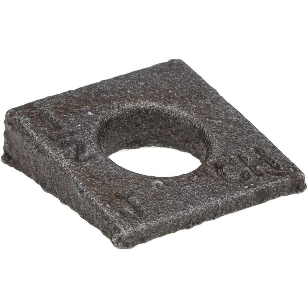 Beveled Square Washers; Material: Steel ; Minimum Thickness (Inch): 5/32 ; Bolt Size (Inch): 1/2 ; Inside Diameter (Inch): 17/32 ; UNSPSC Code: 31161802