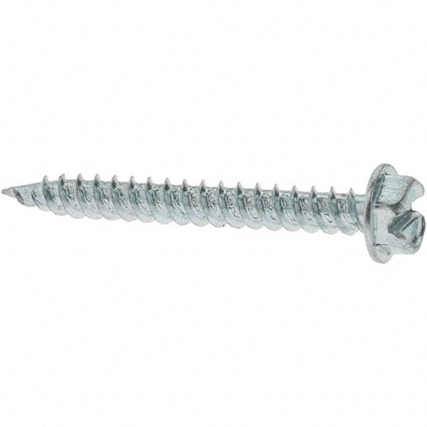 Value Collection - Sheet Metal Screw: #8, Hex Washer Head, Slotted ...