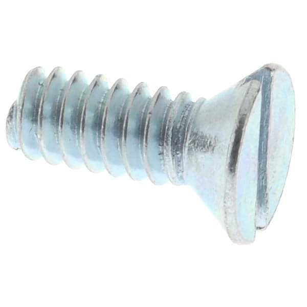 Machine Screw: #10-24 x 1/2", Flat Head, Slotted