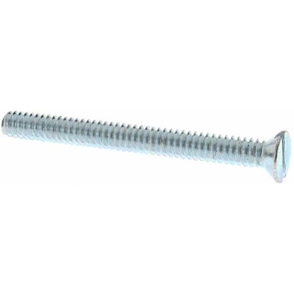 Machine Screw: #10-24 x 2", Flat Head, Slotted