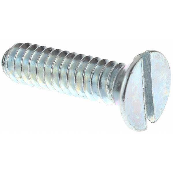Machine Screw: #10-24 x 3/4", Flat Head, Slotted