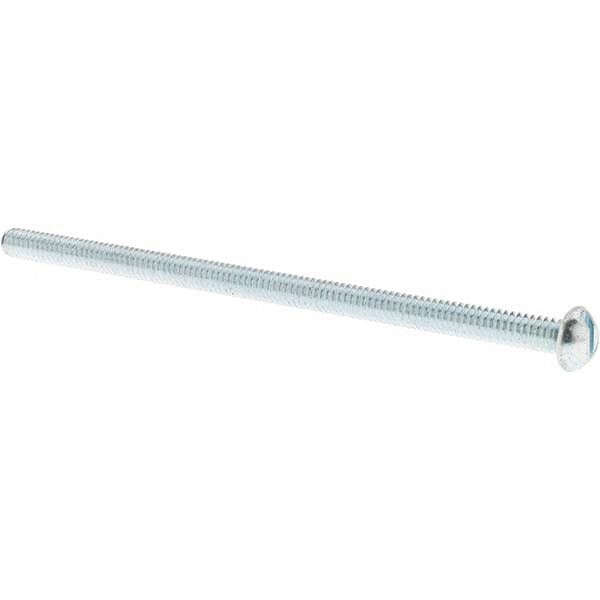 Machine Screw: 1/4-20 x 5" Length Under Head, Round Head, Slotted
