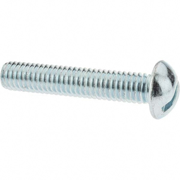 Machine Screw: 3/8-16 x 2", Round Head, Slotted