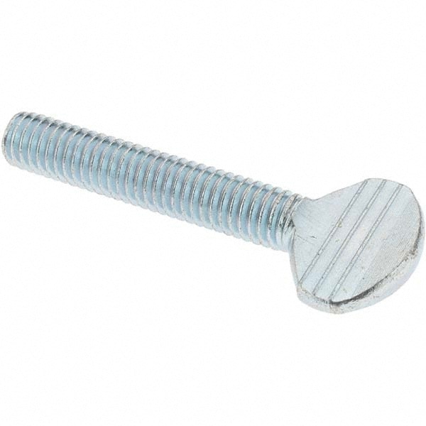2 Steel Thumb Screw: 3/8-16, Oval Head