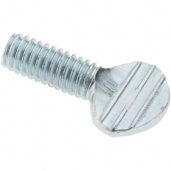 2 Steel Thumb Screw: 5/16-18, Oval Head