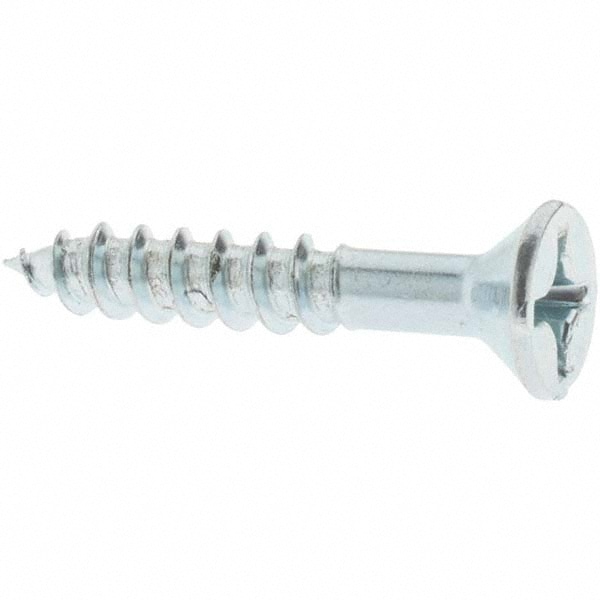 #12, 1-1/4" OAL, Phillips Drive, Flat Head Wood Screw