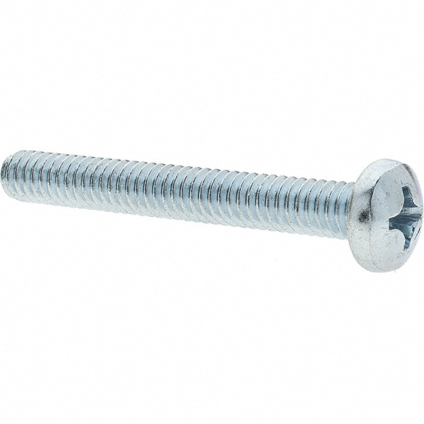 Machine Screw: 1/4-20 x 2", Pan Head, Phillips