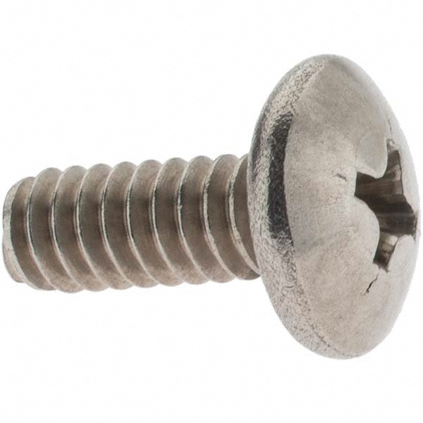 Machine Screw: #10-24 x 1/2", Truss Head, Phillips