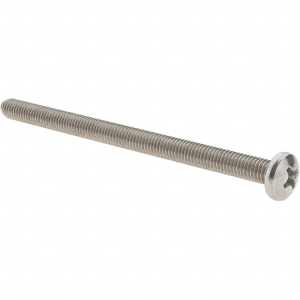 Machine Screw: #10-32 x 3" Length Under Head, Pan Head, Phillips