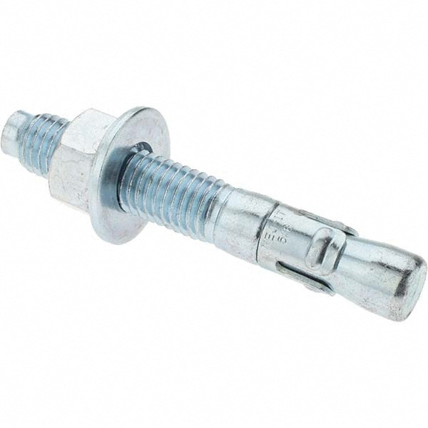 Concrete Wedge Anchor: 5/8" Dia, 4-1/4" OAL, 2-5/8" Min Embedment