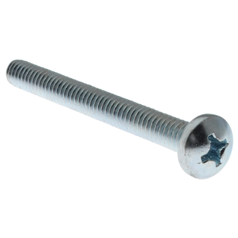 Machine Screw: 1/4-20 x 2-1/2", Pan Head, Phillips