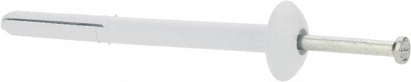 1/4" Diam, 1/4" Drill, 3" OAL, 2-1/4" Min Embedment Hammer Drive Concrete Anchor