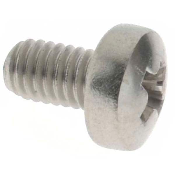 Machine Screw: M3x0.5 x 5.00 mm Length Under Head, Pan Head, Phillips