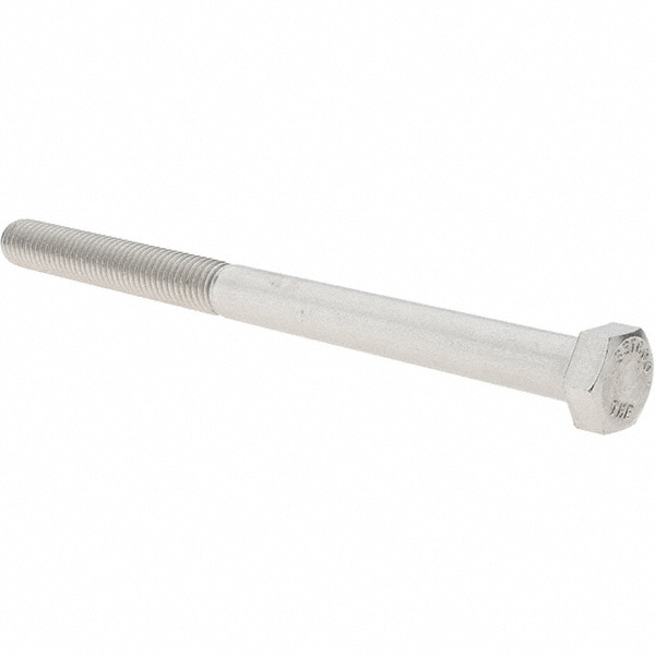 Hex Head Cap Screw: 1/2-13 x 7", Grade 316 Stainless Steel, Uncoated