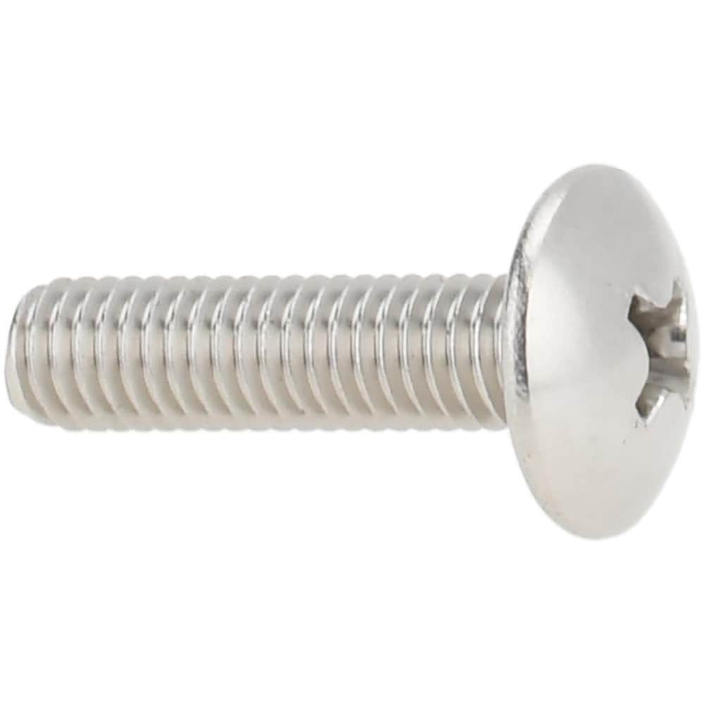 Machine Screw: #10-32 x 3/4" Length Under Head, Truss Head, Phillips