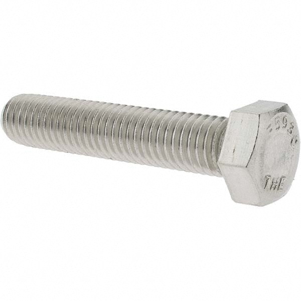 Hex Head Cap Screw: 1/2-13 x 2-1/2", Grade 18-8 Stainless Steel