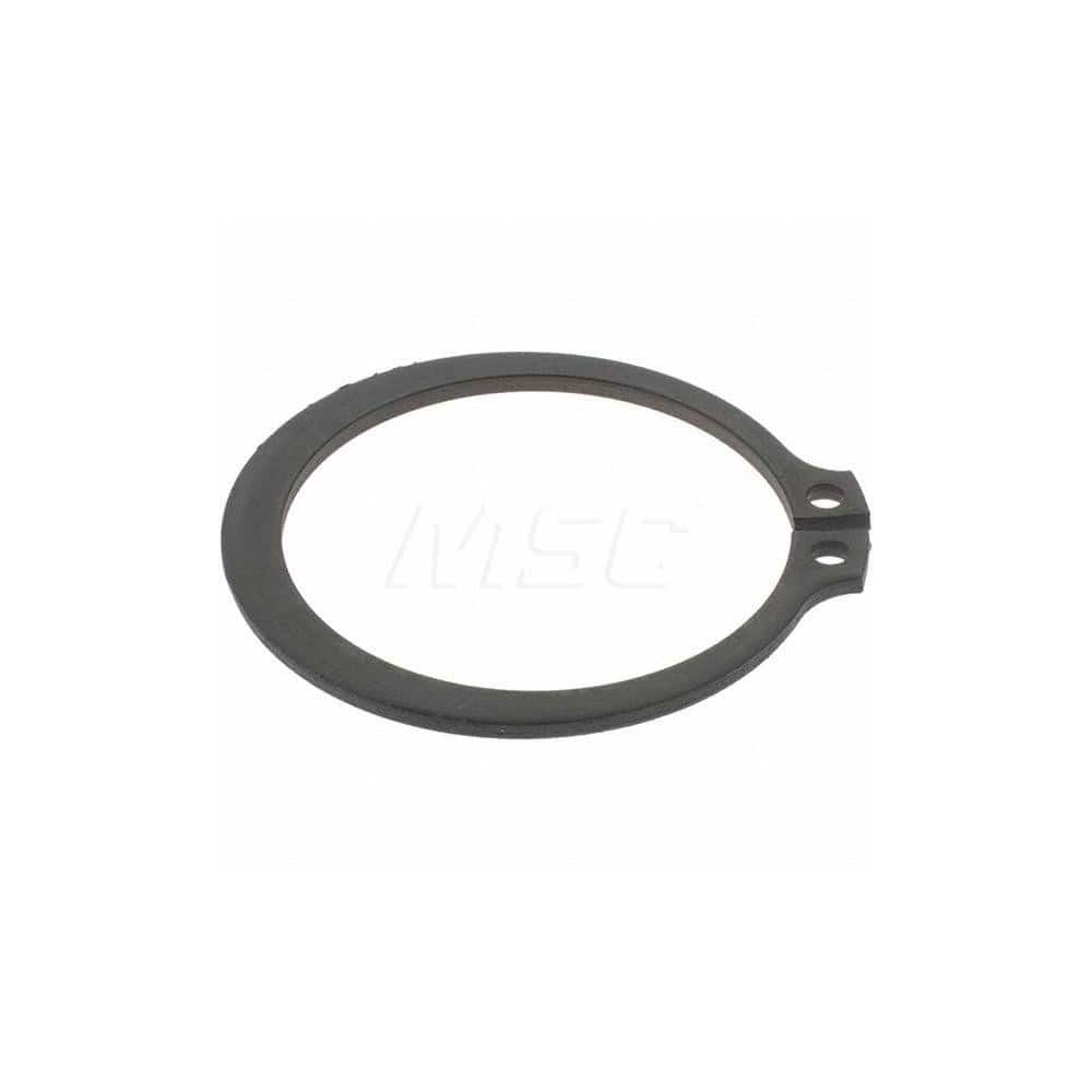 Rotor Clip - External Retaining Ring: 23.9 mm Groove Dia, 25 mm Shaft Dia,  Spring Steel, Phosphate Finish - 48347991 - MSC Industrial Supply