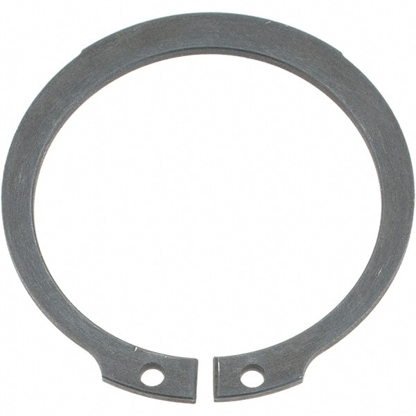 Rotor Clip - External Retaining Ring: 23.9 mm Groove Dia, 25 mm Shaft Dia,  Spring Steel, Phosphate Finish - 48347991 - MSC Industrial Supply