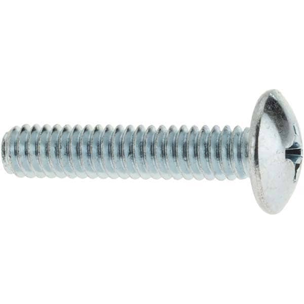 Machine Screw: 1/4-20 x 1-1/4", Truss Head, Phillips