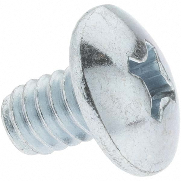 Machine Screw: 1/4-20 x 3/8", Truss Head, Phillips