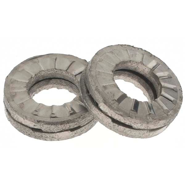 Wedge Lock Washer: 0.294" OD, 0.154" ID, Stainless Steel, 316L