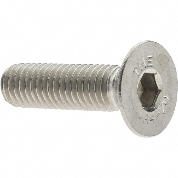 Value Collection - Flat Socket Cap Screw: M8x1.25, 316/Austenitic Grade ...