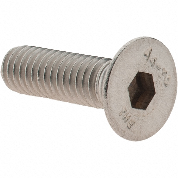 Value Collection - Flat Socket Cap Screw: M6x1, 316/Austenitic Grade A4 ...