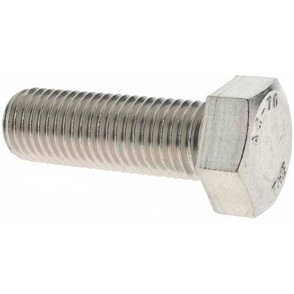 Hex Head Cap Screw: M20 x 2.50 x 60 mm, Grade 316 & Austenitic Grade A4 Stainless Steel, Uncoated