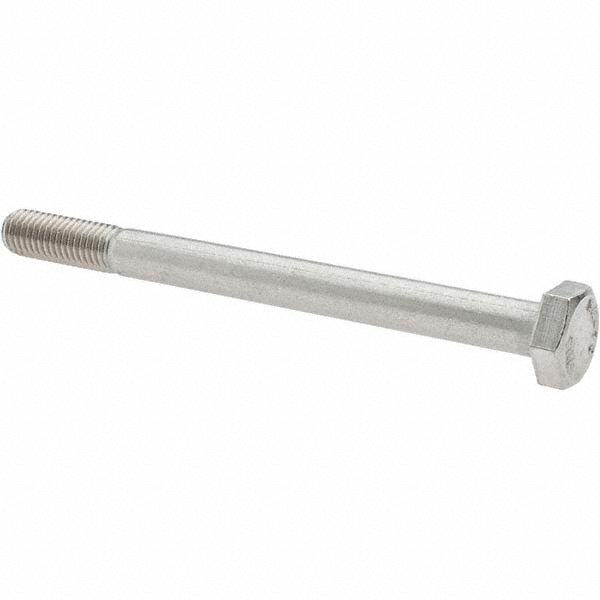 Hex Head Cap Screw: M10x1.5, 120.00 mm Length Under Head, Grade 316 & Austenitic Grade A4 Stainless Steel, Bright/Uncoated Finish - Partially Threaded, 17.00 mm Hex, DIN 931