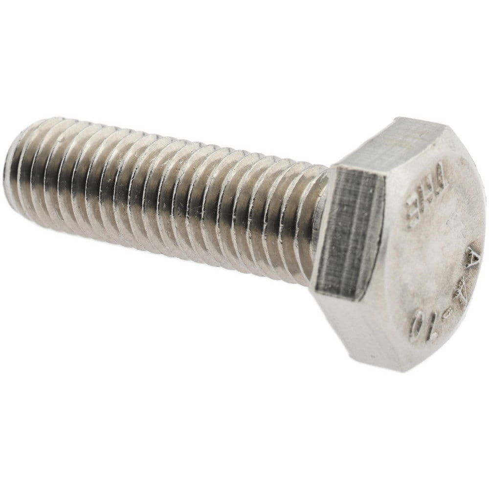 Hex Head Cap Screw: M10 x 1.50 x 35 mm, Grade 316 & Austenitic Grade A4 Stainless Steel, Uncoated