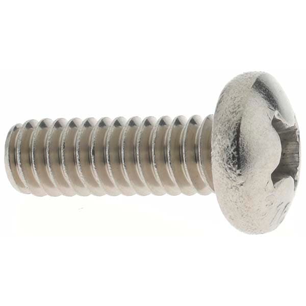 Machine Screw: 1/4-20 x 3/4", Pan Head, Phillips