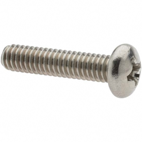 Machine Screw: #8-32 x 3/4" Length Under Head, Pan Head, Phillips