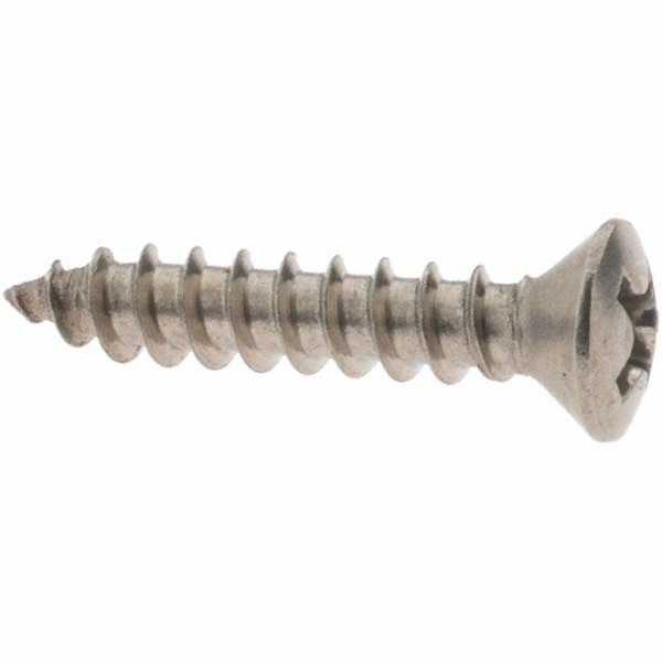 Hillman 8 in. x 1-1/4 in. L Phillips Oval Head Stainless Steel Sheet Hillman 8 in. x 1-1/4 in. L Phillips Oval Head Stainless Steel Sheet
