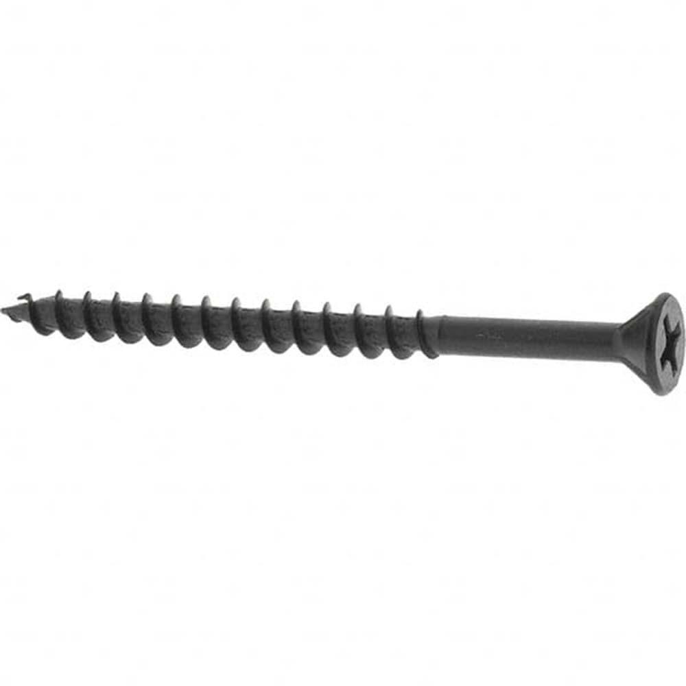 #8, 2-1/4" OAL, Phillips Drive Flat Head, Steel Drywall Screws
