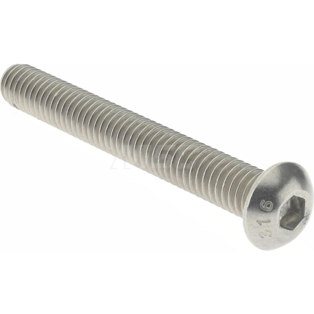 Value Collection - Button Socket Cap Screw: 5/16-18, 2-1/2" Length ...