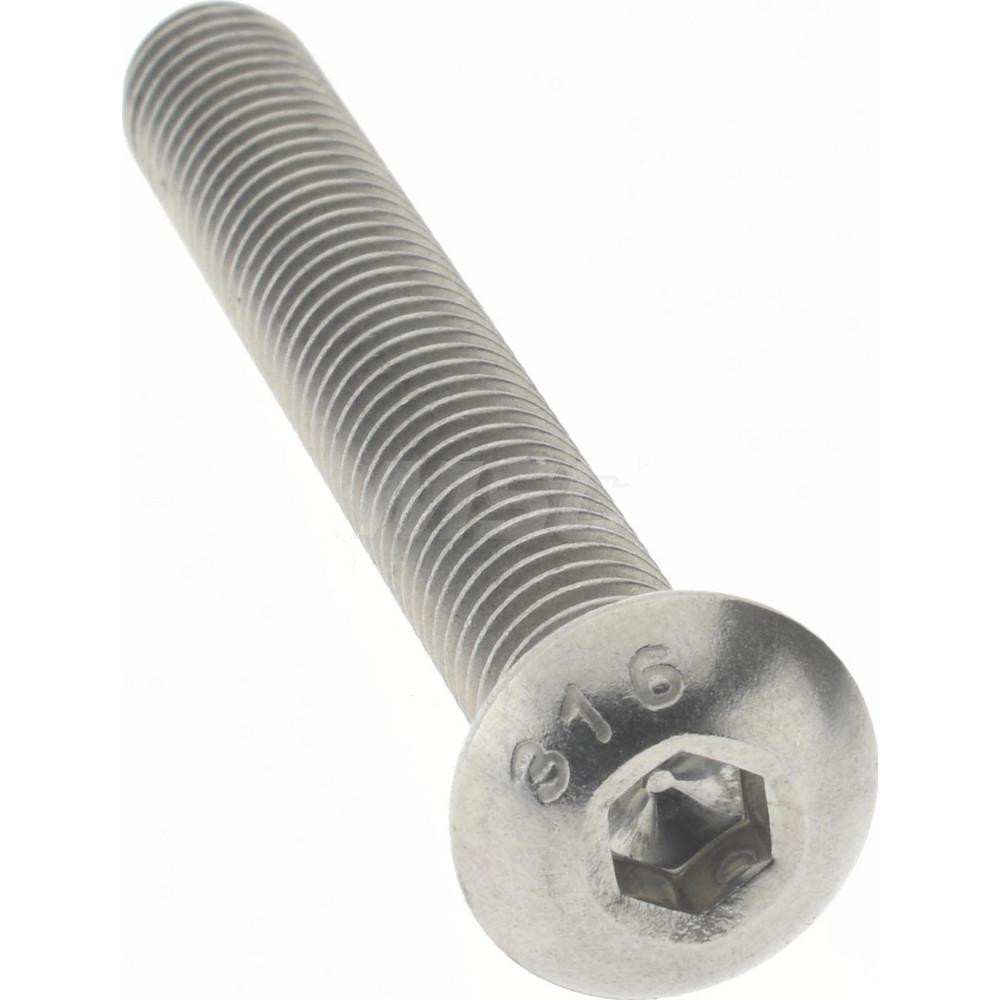 Value Collection - Button Socket Cap Screw: 5/16-18, 2-1/2" Length ...