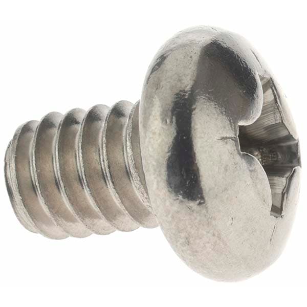 Machine Screw: 1/4-20 x 3/8", Pan Head, Phillips