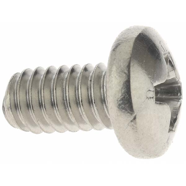 100 Pack #6-32 X 3/16" Stainless Steel Phillips Pan Head Machine Screws – 18-8, FAS