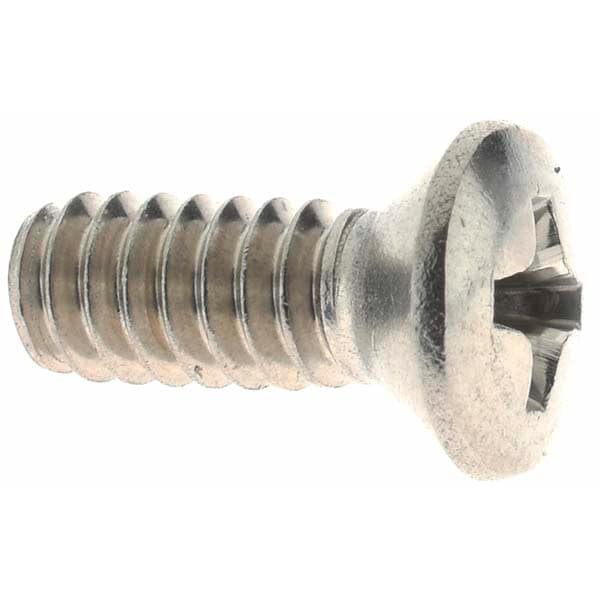Machine Screw: #10-24 x 1/2", Oval Head, Phillips