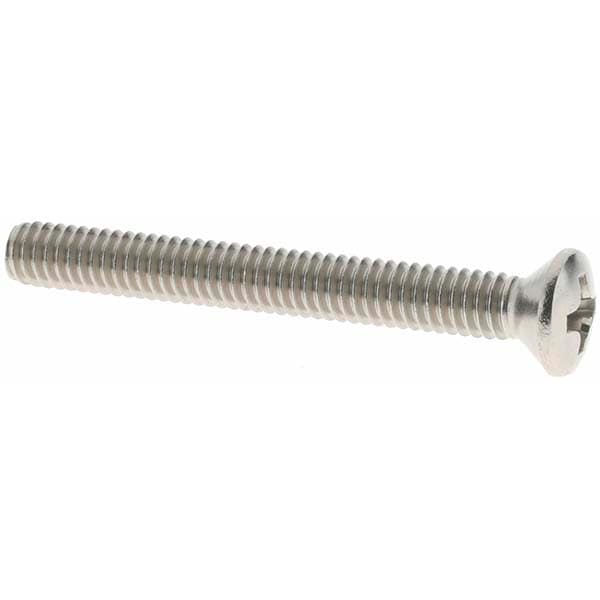 Machine Screw: #8-32 x 1-1/2", Oval Head, Phillips
