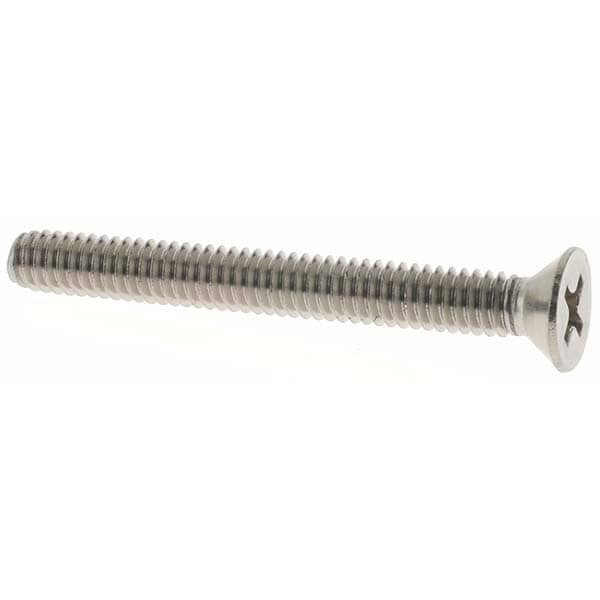 Machine Screw: #8-32 x 1-1/2", Flat Head, Phillips