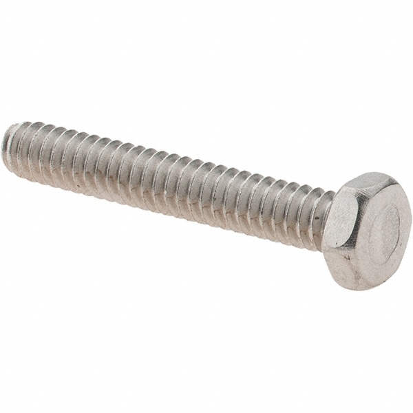 Machine Screw: #10-24 x 1-1/4", Hex Head, Hex