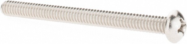 Machine Screw: 1/4-20 x 3", Round Head, Phillips